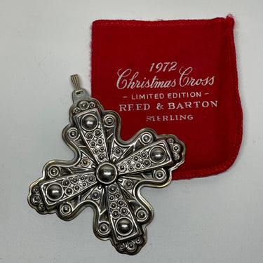 1972 Limited Edition Reed & Barton Sterling Christmas Cross Bloomers and Frocks